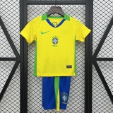 KIDS  Brazil home  soccer jersey  2526
