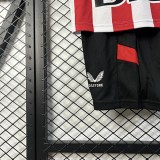 2025-26 Kids  Athletic Bilbao home soccer Jersey