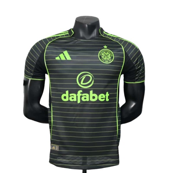 2025-26 Mens Celtic away black Player version soccer Jersey