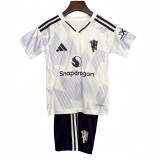 2025-26 KIDS Manchester United away soccer Jersey