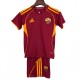 2025-26 Kids Roma home red soccer Jersey