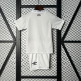 KIDS  Santos Home White  soccer jersry 2526