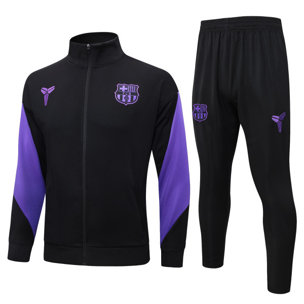 2025-26 Mens Barcelona black Jacket Tracksuit suit