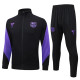 2025-26 Mens Barcelona black Jacket Tracksuit suit