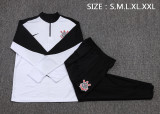 2025-26 Mens Corinthians white Half pull Tracksuit suit