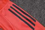 2025-26 Kids Bayern Munich orange half pull Tracksuit suit