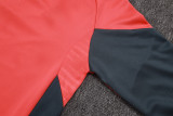 2025-26 Kids Bayern Munich orange half pull Tracksuit suit