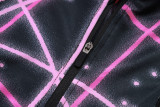 2025-26 Mens PSG Paris Black Starry Sky half pull Tracksuit suit
