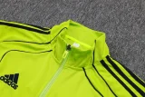 2025-26 Kids Real Madrid Jacket Grass green Tracksuit  Suit