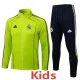 2025-26 Kids Real Madrid Jacket Grass green Tracksuit  Suit