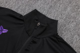 2025-26 Kids Barcelona black   Jacket Tracksuit suit