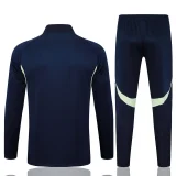 2025-26 Kids Real Madrid Royal blue Kids Jacket Tracksuit suit