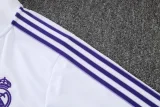 2025-26 Kids Real Madrid White  Jacket Tracksuit suit
