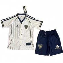 2025-26 Kids  Boca Juniors White Casual Edition Baseball Jersey