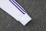 2025-26 Kids Real Madrid White  Jacket Tracksuit suit
