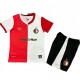 2025-26 Kids Feyenoord home Red and white soccer Jersey