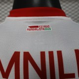 2025-26 Mens Chivas away   Player version white Soccer Jersey