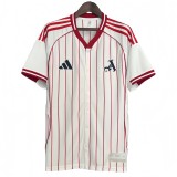 2025-26  Mens  Arsenal White Casual Edition Baseball Jersey