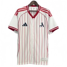 2025-26  Mens  Arsenal White Casual Edition Baseball Jersey