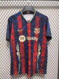 2025-26 Mens Barcelona Special  Edition red blue  soccer Jersey