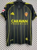2025-26 Mens Zaragoza away black soccer jersey