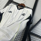 2025-26 Mens Real Madrid white baseball uniform  jersey