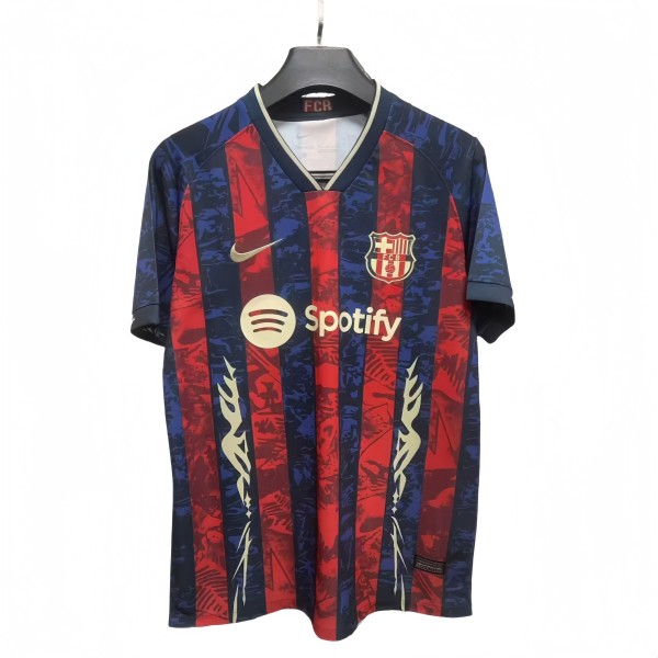 2025-26 Mens Barcelona Special  Edition red blue  soccer Jersey