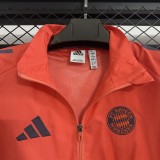 2025-26 Mens Bayern Munich red embroidery windbreaker