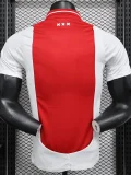 2025-26 Mens Ajax  home Red and white Player version soccer Jersey
