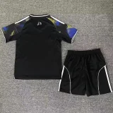 2025-26 Kids  Leeds United  Third away  black soccer  jersey