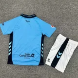 2025-26 KIDS Las Palmas away blue soccer jersey
