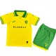 2025-26 Kids  Norwich City Home yellow  Fans Soccer Jersey