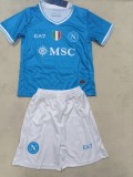 2025/26 KIDS Napoli home blue soccer Jersey
