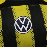 2025-26 Mens Ittihad  yellow  Player version soccer jersey