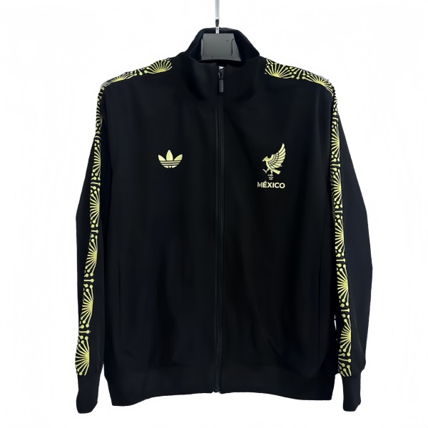 2025-26 Mens Mexico black windbreaker