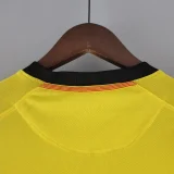 2008-2009 Mens Barcelona  Away Long Sleeve Retro Soccer Jersey