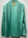 2010-2011 Mens Barcelona Away Long Sleeve Retro Soccer Jersey