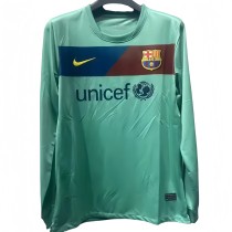 2010-2011 Mens Barcelona Away Long Sleeve Retro Soccer Jersey