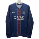 2025-26 Mens PSG home  Long Sleeve blue  Soccer Jersey