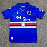 2025-26 Mens  Sampdoria home blue soccer Jersey