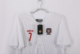 2025-26 Mens Portugal white Casual baseball uniform jersey
