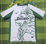 2025-26 Mens Sporting Lisbon white soccer Jersey