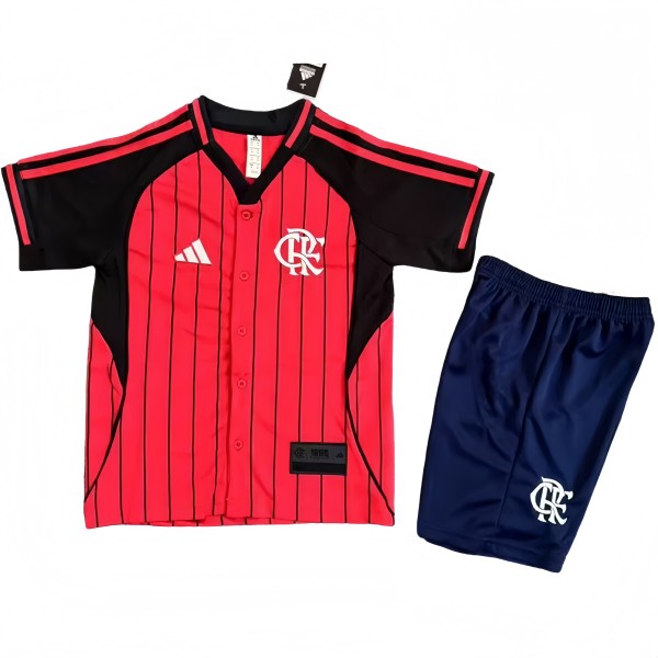 2025-26 Kids Flamengo Red Casual Edition  Baseball Jersey