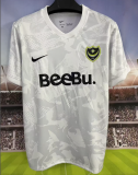 2025-26 Mens Portsmouth Grey White Goalkeeper Soccer Jersey