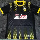 2025-26 Mens  AEK Athens  away black Fans Soccer Jersey