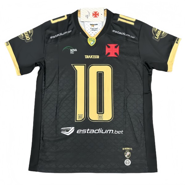 2025-26 Mens Vasco da Gama FC 10#  black soccer  Jersey