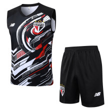 2025-26 Mens Sao Paulo black vest Training Short Suit