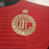 2025-26 Mens Toluca home red  Player version Soccer Jersey