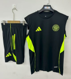 2025-26 Mens Celtic black vest Training Short Suit