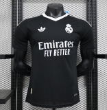 2025-26 Mens Real Madrid  Player goalkeeper black soccer jersey